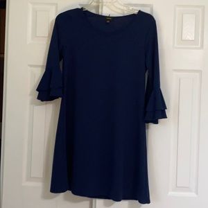 Espresso Navy Blue Short Dress Size L